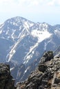 View from Lomnicky peak 2634 m, High Tatras Royalty Free Stock Photo