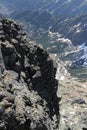 View from Lomnicky peak 2634 m, High Tatras Royalty Free Stock Photo