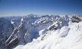 View from Lomnicky stit - peak in High Tatras Royalty Free Stock Photo