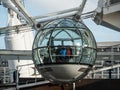 View of a London Eye pod Royalty Free Stock Photo