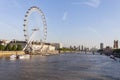 View on London Eye on a sunny day, London, United Kingdom Royalty Free Stock Photo