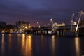 View of London at night Royalty Free Stock Photo