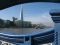 View of London from Tower Bridge, England