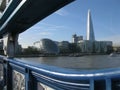 View of London from Tower Bridge, England