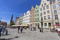 View on Long Market and Town Hall, Gdansk, Poland Royalty Free Stock Photo