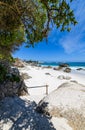 A view looking down on the beautiful white sand beaches of clifton in the cape town area of south africa.8