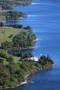 Ullswater shoreline from Hallin Fell, Lake District Royalty Free Stock Photo