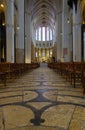 Chartres Main Isle with Ancient Labyrinth Royalty Free Stock Photo