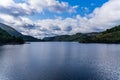 A view looking down Thirlmere Reservoir on a summers day Royalty Free Stock Photo