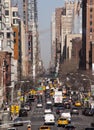 New York City traffic heading uptown Royalty Free Stock Photo