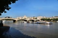 A view looking up the river Thames looking west Royalty Free Stock Photo