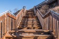 View Looking Up of Stairway at South Carlsbad State Beach Royalty Free Stock Photo