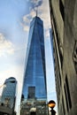 A view of looking up the World Trade Centre