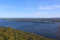 The view from the lookoff on top of Salt Mountain near Whycocomagh looking out over the Bras d\'or lakes