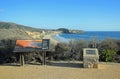 View lookout of Crystal Cove State Park, Southern California. Royalty Free Stock Photo
