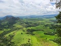 View from the lookout horizon, mountains, trees and vegetation Royalty Free Stock Photo