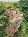 View from the lookout of a stone mountain Royalty Free Stock Photo