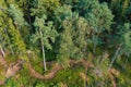 View from lookout U Jakuba to forest Royalty Free Stock Photo