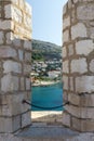 View through a loophole in Dubrovnik