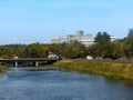 View of the Lopan River, Derzhprom, Kharkov University, Ukraine