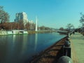 View of the Lopan River.The junction of two rivers Lopan and Kharkov