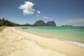 View of Lord Howe Islands turquoise waters near Lovers beach, Lord Howe Island, Australia