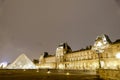 view of louvre museum at night, Photo image a Beautiful panoramic view of Paris Metropolitan City
