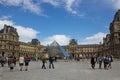 View of Louvre museum Royalty Free Stock Photo