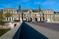 View on the Louvre from Pont du Caroussel Royalty Free Stock Photo