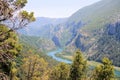 View on the lovely Cetina river, Omis Croatia Royalty Free Stock Photo