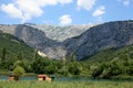 View on the lovely Cetina river, Omis Croatia Royalty Free Stock Photo