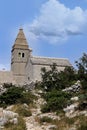 Church in the ancient town Lubenice, island Cres, Croatia