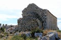 Ruin in the ancient town Lubenice, island Cres, Croatia