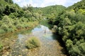 Inland , the  Cetina river, Omis Croatia Royalty Free Stock Photo