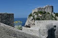 View of For Lovrijenac from the wall of Old Town Dubrovnik, Croatia Royalty Free Stock Photo