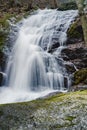 View of the Lower Crabtree Falls in the Blue Ridge Mountains, Virginia, USA - 2 Royalty Free Stock Photo