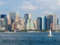 View of Lower Manhattan from the New York Harbor