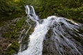 The lower part of a big cascade waterfall Toba at Samegrelo Zemo Svaneti, Georgia.