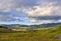 Panorama of Scottish Lowland Hill Landscape Royalty Free Stock Photo