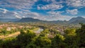View of Luang Prabang, Laos from Mount Phousi Royalty Free Stock Photo