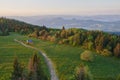 View from Luban peak in Gorce mountains