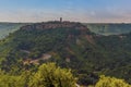 A view from Lubriano towards Civita di Bagnoregio in Lazio, Italy Royalty Free Stock Photo