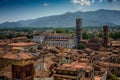 View of Lucca and Duomo di San Martino, Tuscany, Italy. Royalty Free Stock Photo