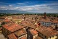 View of Lucca and Guinigi tower, Lucca, Italy Royalty Free Stock Photo