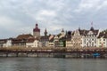 View of Lucerne with Kapellbrucke