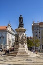 Lisbon Luis de Camoes Square Royalty Free Stock Photo