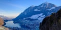 View of Lungern and Lungernsee, Switzerland / Europe