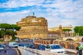 View of Lungotevere Vaticano street Rome city Italy