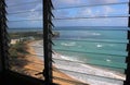 View of Luquillo Beach Puerto Rico Through a Window