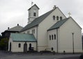 View of the Lutheran Cathedral, Reykjavik, Iceland Royalty Free Stock Photo